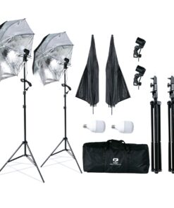 Floxi 400W LED Black Umbrella Light Kit
