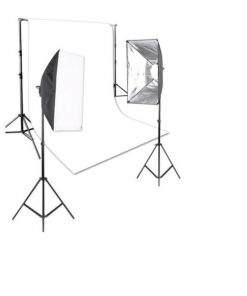 Floxi Enthusiast Backdrop and Softbox Lighting Kit Bundle