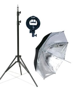 Floxi S-type Camera Flash Umbrella Kit-Black