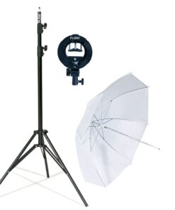 Floxi S-type Camera Flash Umbrella Kit-White