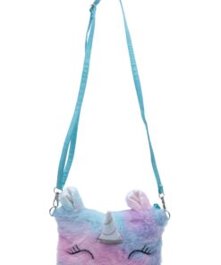 Fluffy Unicorn Bag - Blue