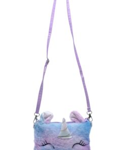 Fluffy Unicorn Bag - Purple