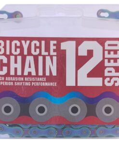 Fluir 12 Speed Bicycle Chain Rainbow Blue Electroplated 126L