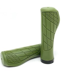 Fluir Enduro Ergo Wide MTB Cycling Lock Grips - Army Green