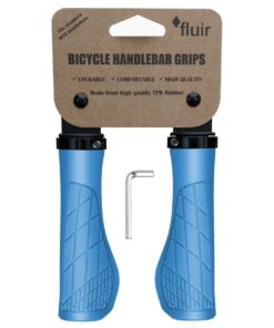 Fluir Enduro II Wide Ergo MTB Cycling Lock Grips - Royal Blue