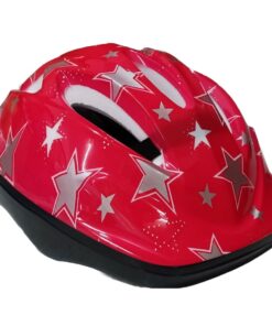 Fluir Fun Kids 3 to 9 Year Star Cycling Helmet - Red Star