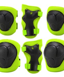 Fluir Fun Kids Medium 5 to 10 Years Protective Padding Set - Green, Black