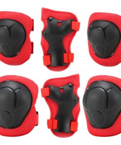 Fluir Fun Kids Medium 5 to 10 Years Protective Padding Set - Red, Black