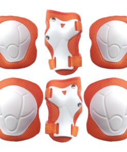 Fluir Fun Kids Small 2 to 7 Years Protective Padding Set - Orange, White
