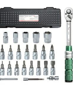 Fluir Workshop 24pc 2-20nm Torque Wrench Set 1/4" Drive - Green