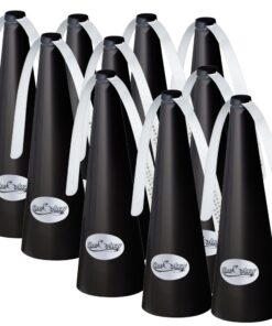 Fly Repellant Fan - Vlieg Fly Repellent - Safe & Chemical Free - Battery - Rechargeable Battery Powered - ShooAway - Black - Pack of 10