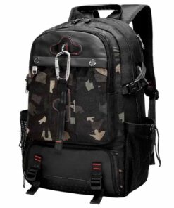 FocusBags Multifunctional Outdoor Luggage Travel Backpack - Dark Camouflage