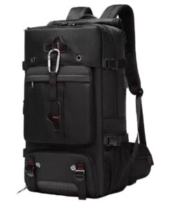 FocusBags Multifunctional Outdoor Luggage Travel Hiking Backpack - Black