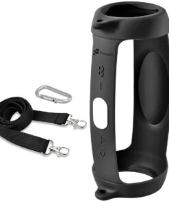 FocusFit Silicone Cover & Shoulder Strap for JBL Charge 5