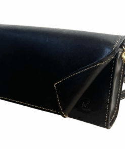Fold-over Leather Clutch With Removable Sling