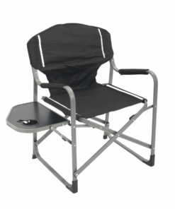Foldable Aluminium Outdoor Director's Camping Chair with Side Table