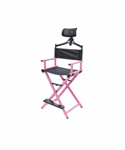 Foldable Aluminum Makeup Director Chair With Footrest And Headrest Y195