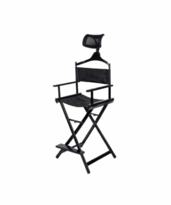 Foldable Aluminum Makeup Director Chair With Footrest And Headrest Y197