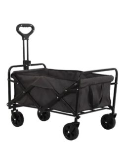 Foldable Camping wagon/foldable trolley - Black