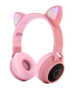 Foldable Cat Ear Headphones-Pink