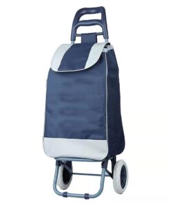 Foldable Grocery Shopping Trolley Multi-functional Trolley - Blue