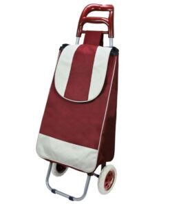 Foldable Grocery Shopping Trolley Multi-functional Trolley - Red