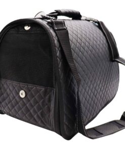 Foldable Pet Carrier Bag - Assorted Colours - Black - L