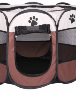 Foldable Pet Play Pen Tent House - 114cm x 114cm x 58cm