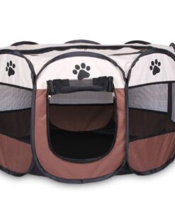 Foldable Pet Playpen Yard Mesh Shade Cover