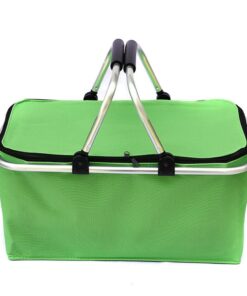 Foldable Picnic and Cooler Bag with handles - Green