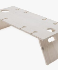 Foldable Picnic Wine Table for 8- White