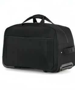 Foldable Rolling Duffle Bag With Wheels - 22" - Black