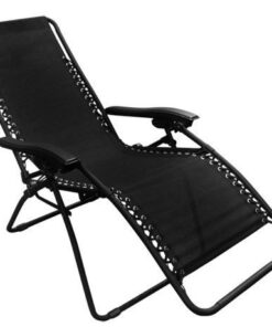 Foldable Zero Gravity Recliner Chair - Black