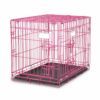 Folding Metal Wire Pet Crate Cage PINK - M