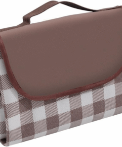 Folding Picnic Waterproof Blanket - Brown