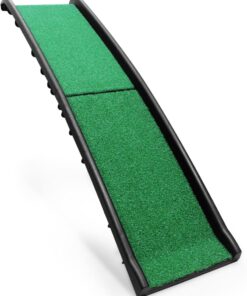 Folding Portable Dog Ramp with Grass Anti Slip
