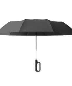 Folding Umbrella Automatic Sun Umbrella Windproof Suitable for 2-3 People - Black