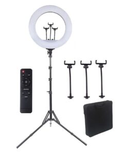 Fom Toys 18inch Professional LED Ring Light with Tripod Remote & Bag