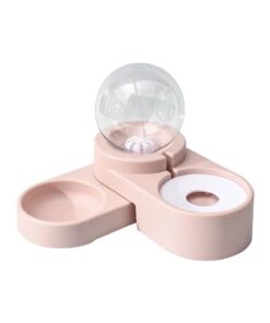 Food and Automatic Water Dispenser Pet Bowl - Cloud Pink