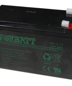 Forbatt Lead Acid Rechargeable Battery 12V 7.2AH - Black