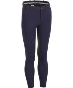 Fouganza 140 Horse Riding Grippy Patch Jodhpurs - Navy - S