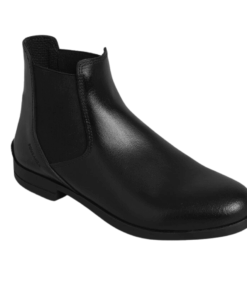 Fouganza Adult Leather Horse Riding Jodhpur Boots 500 - Black - UK 8