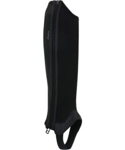 Fouganza Kids' Horse Riding Mesh Half Chaps 100 - Black - 6 years