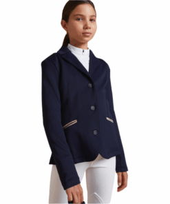 Fouganza Kids' Horse Riding Show Jacket 500 - Navy - 8-9 years
