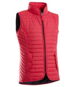 Fouganza Kids' Horse Riding Sleeveless Padded Gilet 100 - Cardinal Pink - 14 years