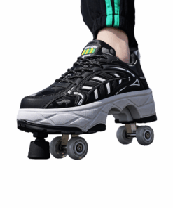 Four Wheel Roller Skates Classic - Black - UK 6