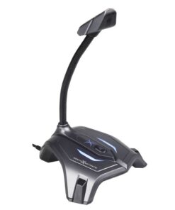 Foxxray Gray Iron USB Gaming Microphone