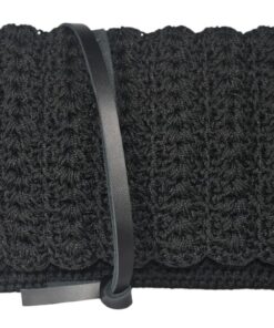 Franschhoek Hand Crocheted Lined Bag - Black