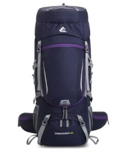 Free Knight 60L Foldable Waterproof Backpack with Rain Cover FK0399 - Purple
