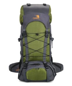 Free Knight 60L Hardback Camping Backpack with Rain Cover FK008 - Green